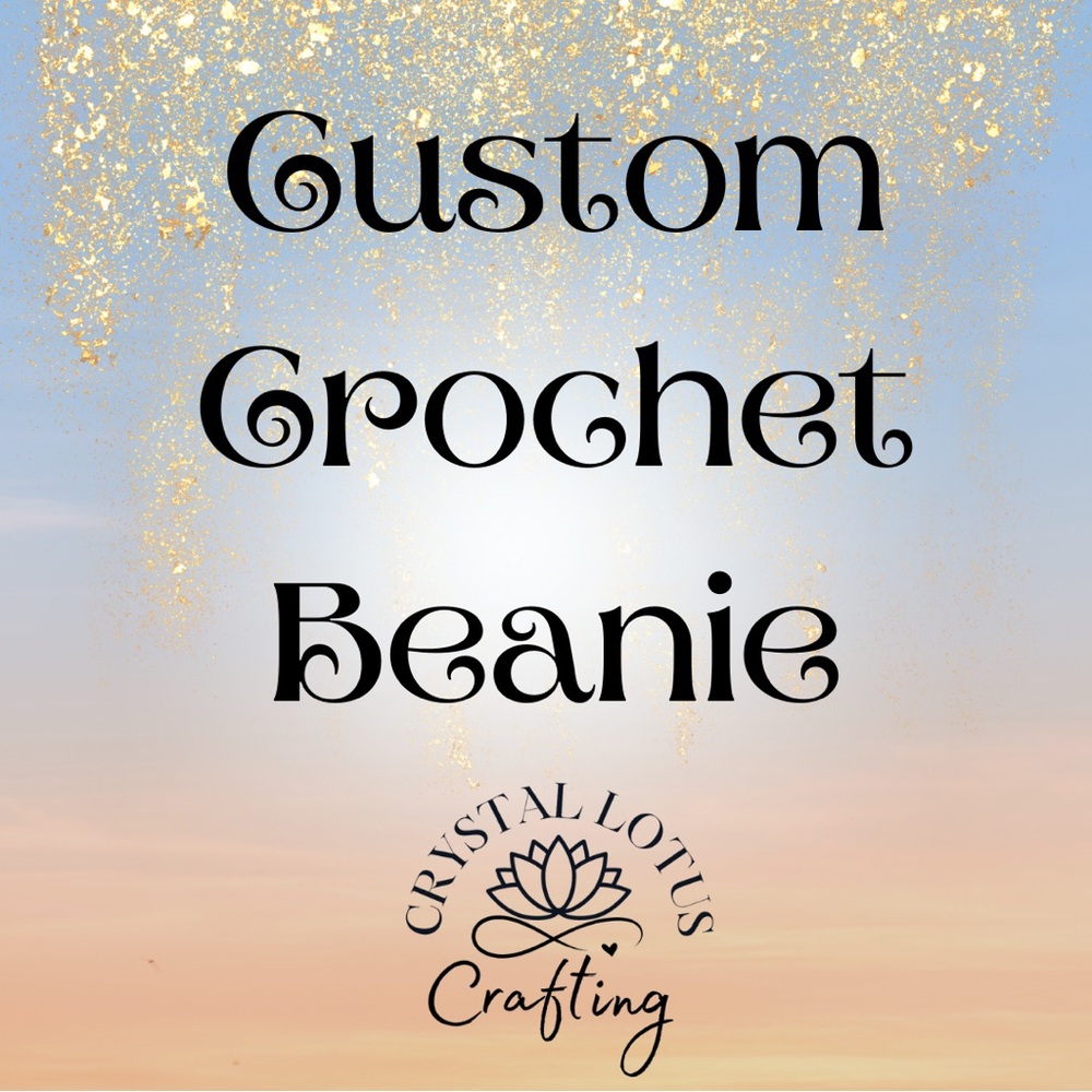Custom Chunky Crochet Beanie Orders - available in Adult, Child or Baby
